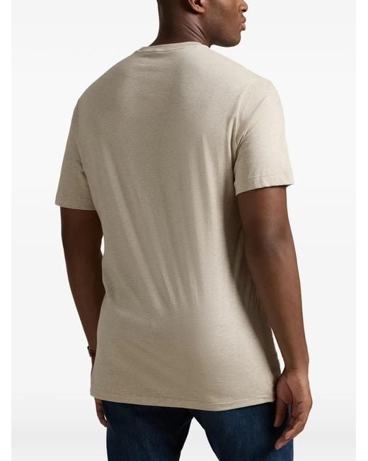 Polo Ralph Lauren White Embroidered Crewneck T-Shirt for men