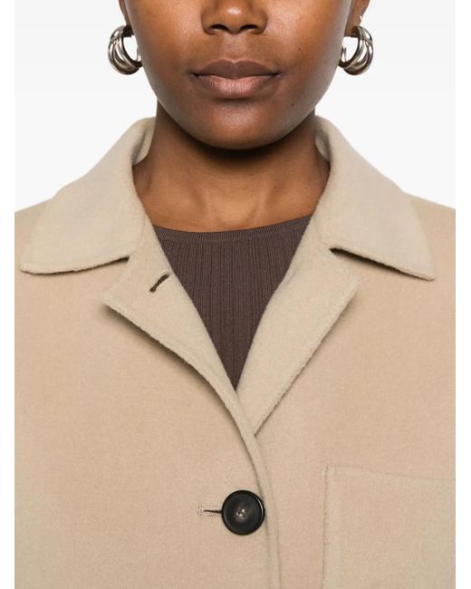 Weekend by Maxmara Natural Patch-Pocket Button Coat