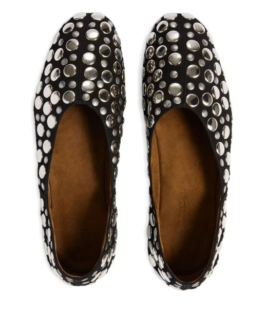Khaite Black Jane Flats