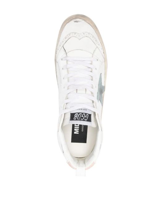 Sneakers Mid Star di Golden Goose Deluxe Brand in White