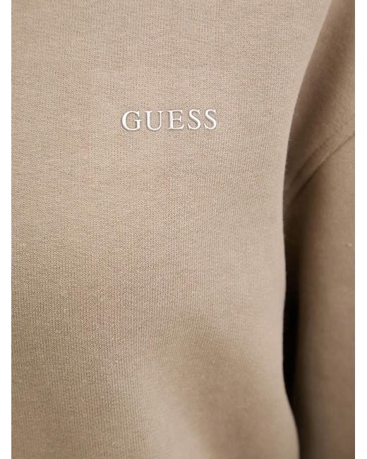 Guess Natural Nat Logo-Print Drop-Shoulder Sweatshirt