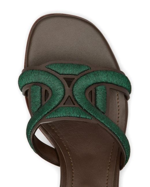 Tod's レザーミュール Green