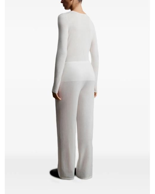 12 STOREEZ White Drawstring Trousers