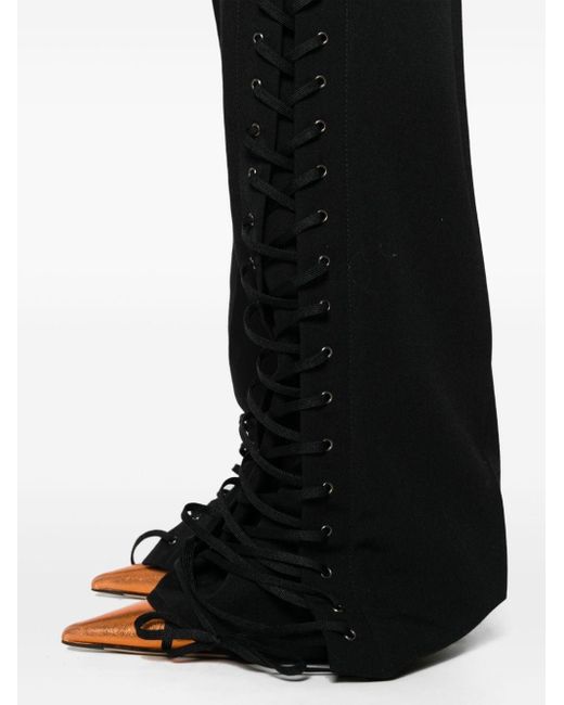 Pantalones con cordones Jean Paul Gaultier de color Black