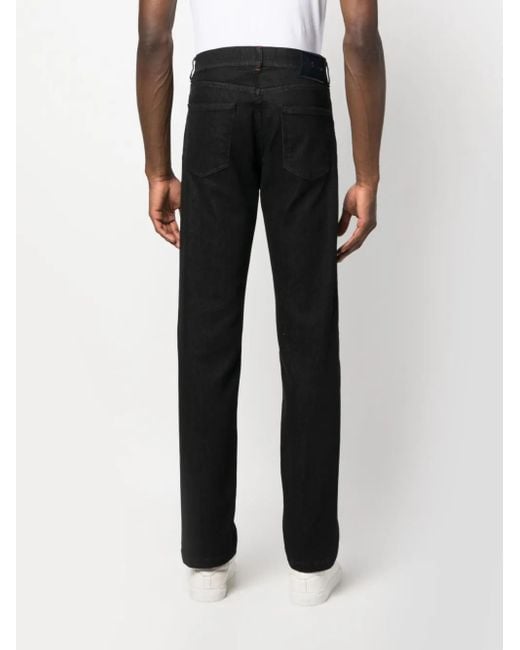 メンズ Kiton ミッドライズ スリムジーンズ Black