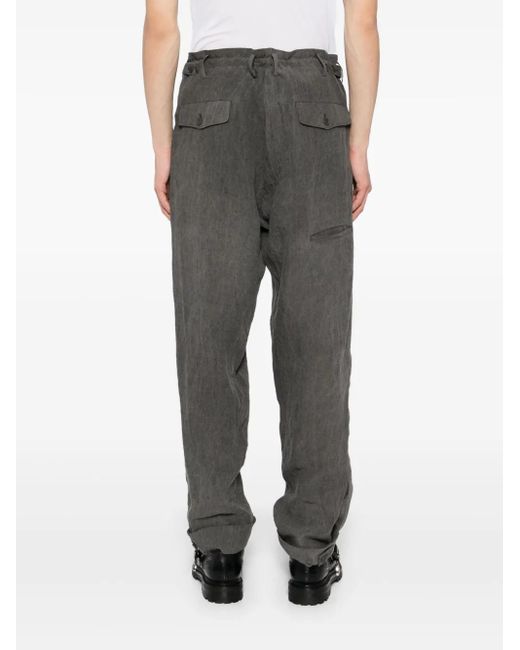 メンズ Yohji Yamamoto テクスチャード パンツ Gray