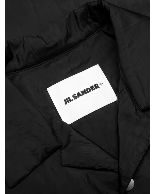 Camicia A Maniche Corte di Jil Sander in Black da Uomo