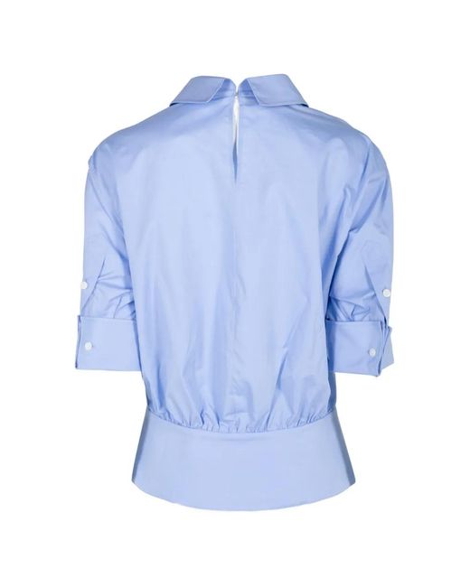 Marni Blue Collared Buttoned Shirt