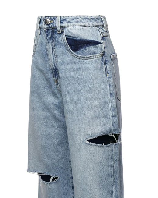 ICON DENIM Blue Poppy Cut-Out Jeans