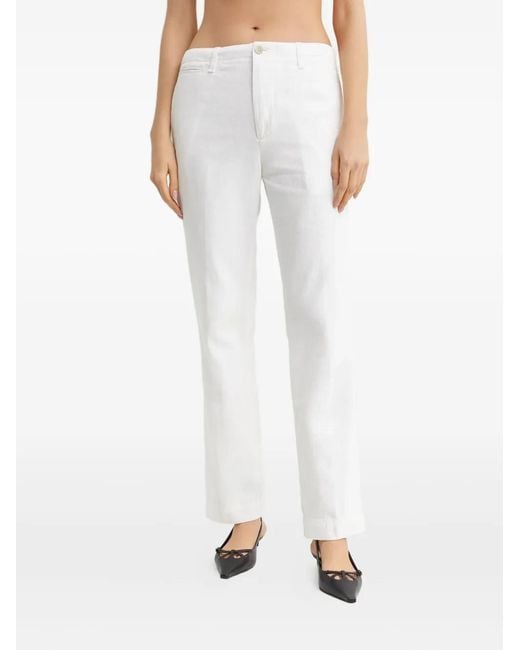 Fay Straight Broek in het White