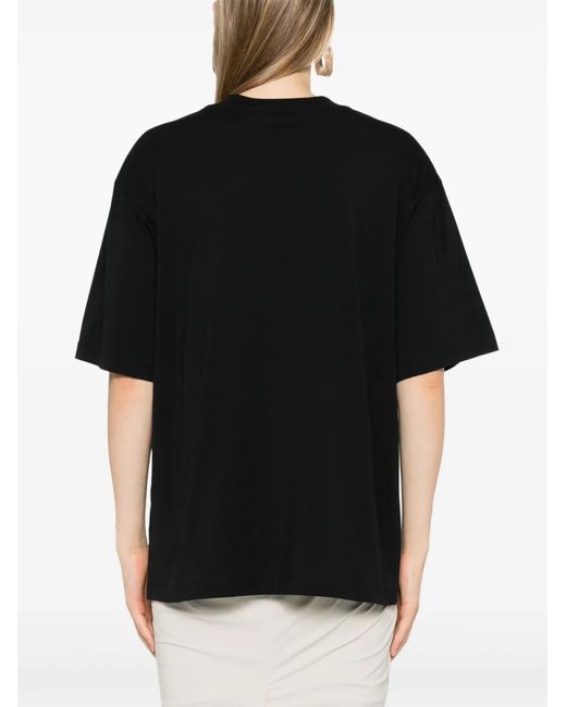 Marni Black T-Shirt With Printed Logo