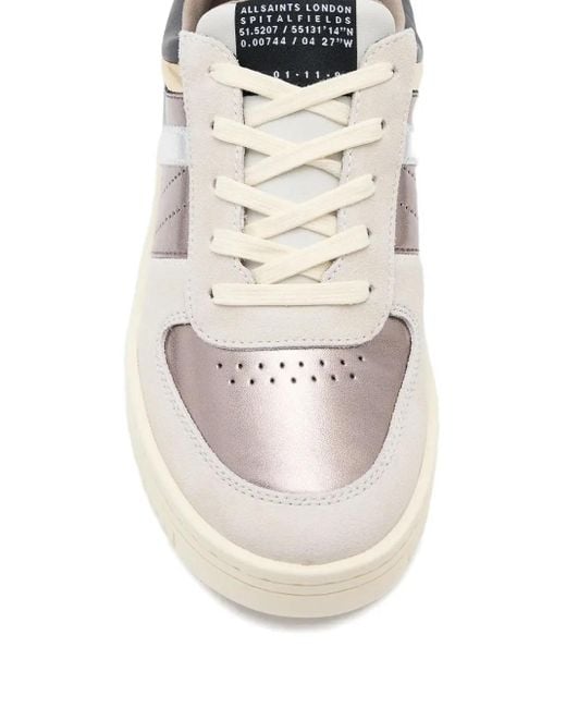 AllSaints White Vix Panelled Retro Sneakers