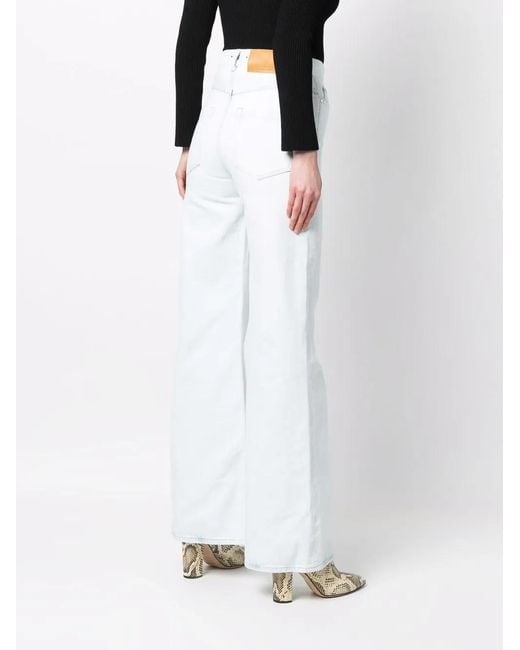 Dorothee Schumacher White High-Waist Wide-Leg Jeans
