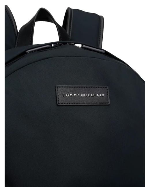 メンズ Tommy Hilfiger ロゴパッチ バックパック Black