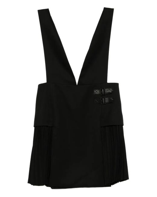 Juun.J Black Kleid Mit Falten