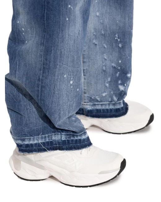 DSquared² White Debossed-logo Sneakers