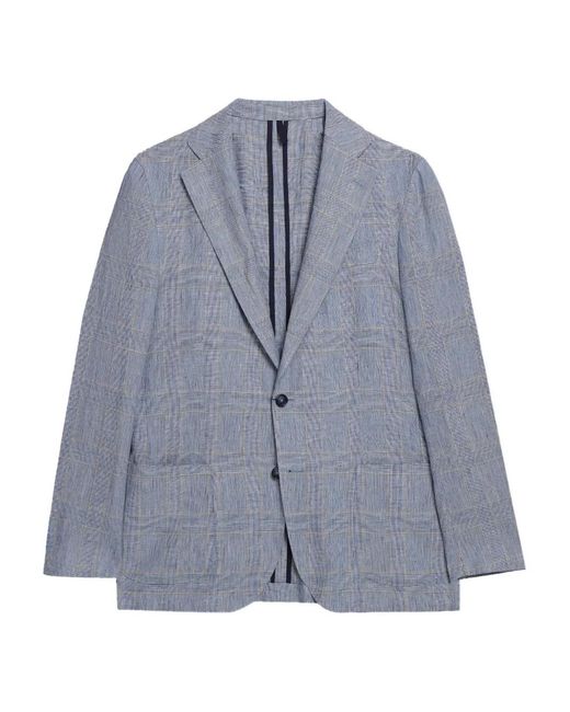 Brooks Brothers Blue Prince Of Wales-Pattern Blazer for men