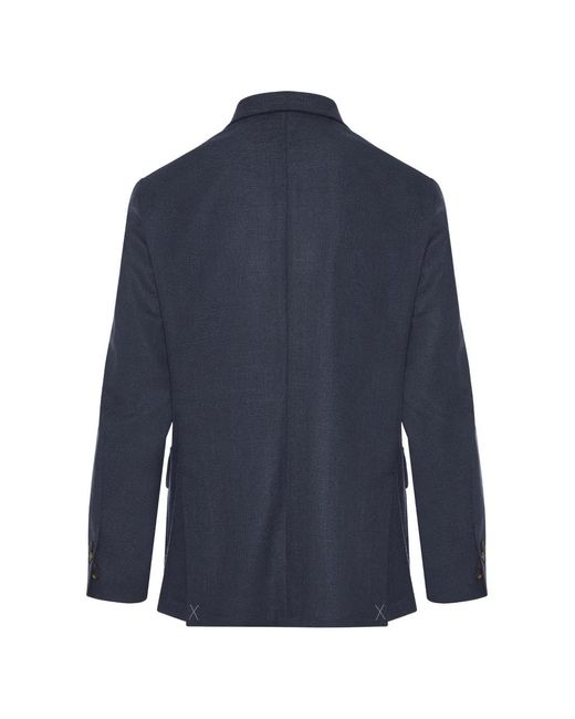 Corneliani Blue Textured Blazer for men