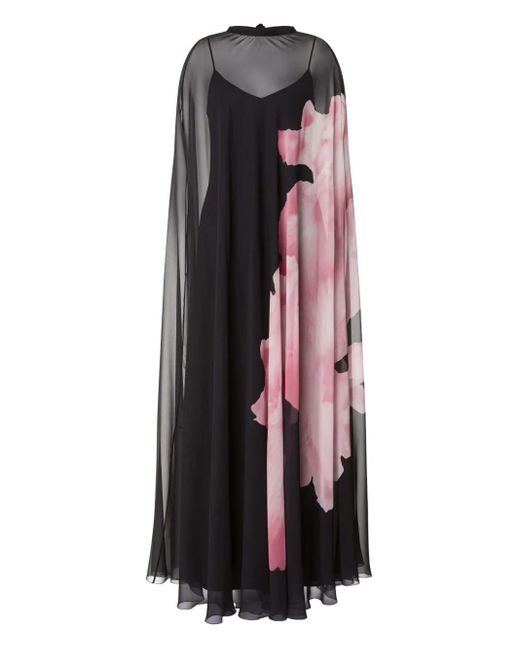 Vestido de seda Alberta Ferretti de color Black