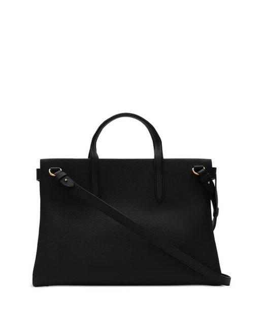 Burberry Black Medium Cotswolds Check Tote