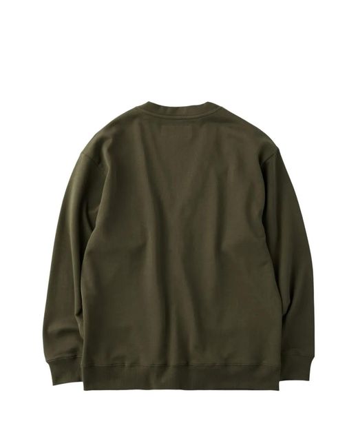 Universal Overall Green Logo-Patch V-Neck Cardigan for men