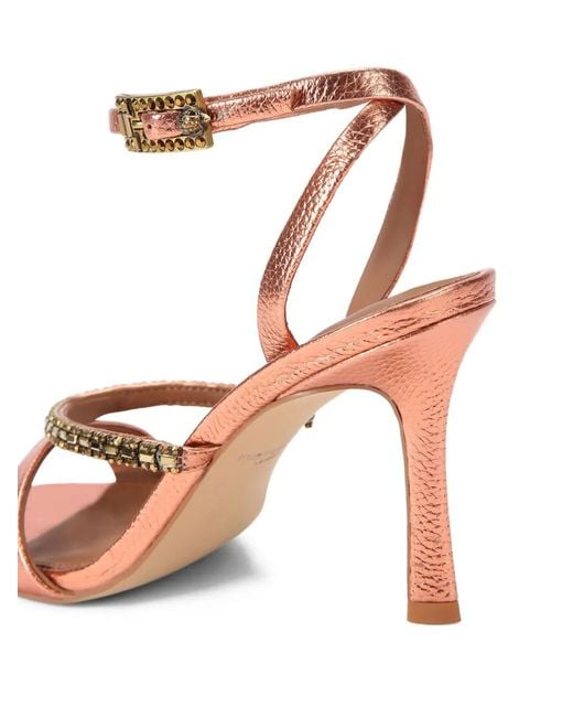 Kurt Geiger Pink Crystal Strap Sandals