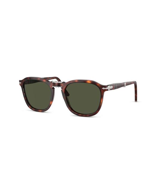 Persol Green Square-Frame Sunglasses