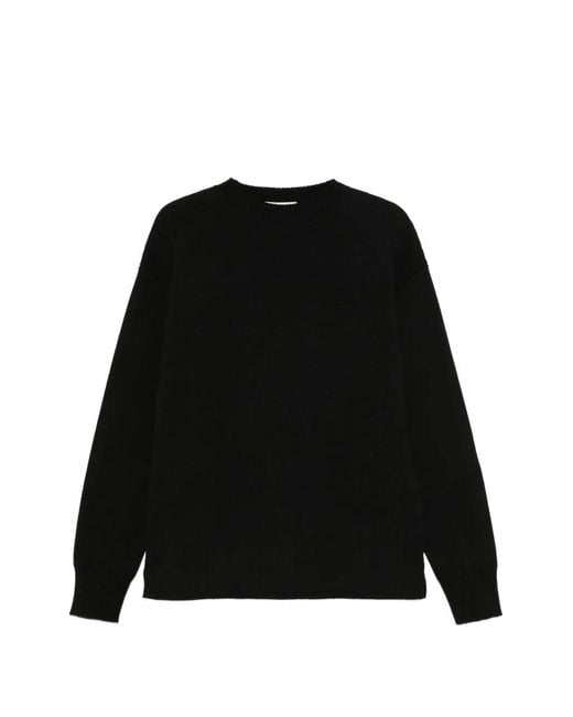 Lemaire Black Long-Sleeve Sweater for men