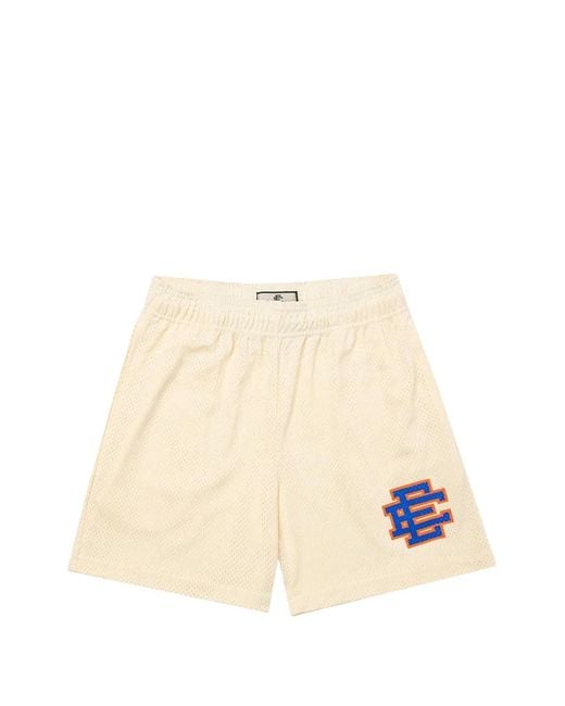 Eric Emanuel Natural Logo-Print Shorts for men