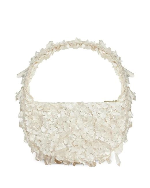 Acler White Birch Crystal-Embellished Tote Bag
