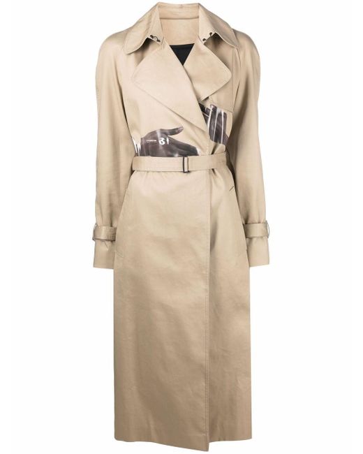 TTSWTRS Body-print Trench Coat in Natural | Lyst UK