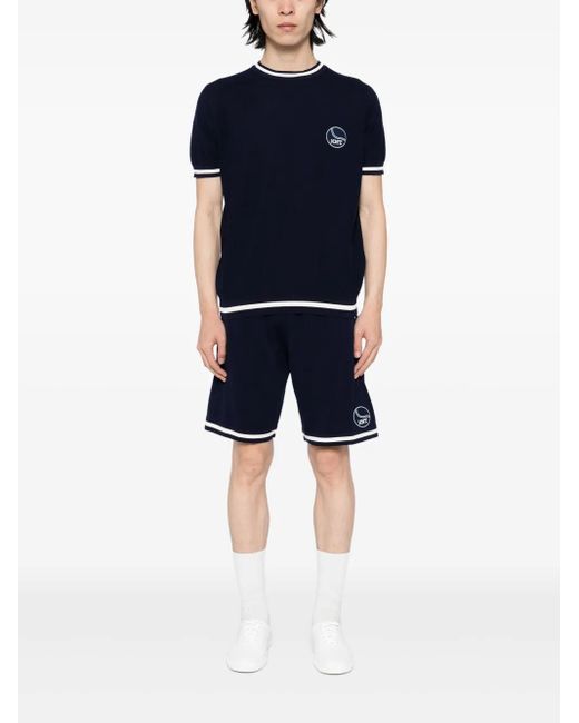 Kiton Blue Knt Shorts for men