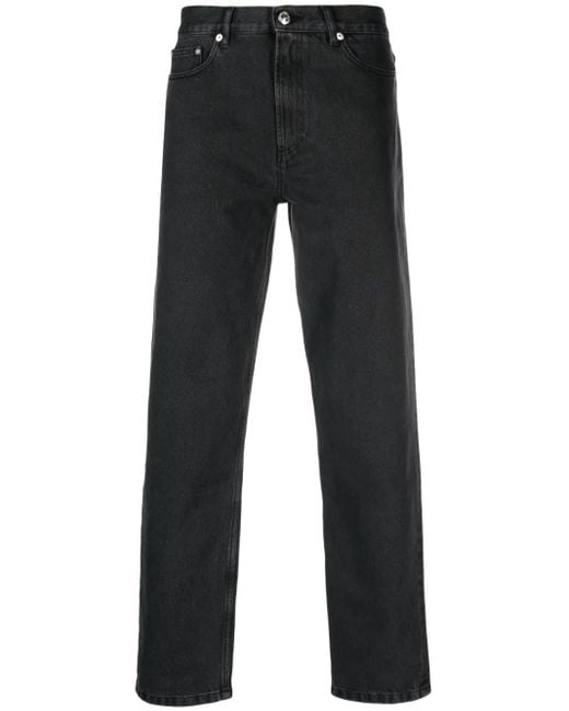 A.P.C. Straight Jeans in het Black voor heren