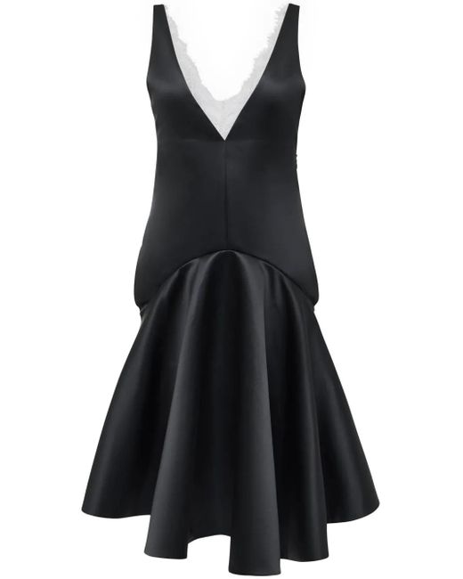 Robe Drapée À Col V J.W. Anderson en coloris Black