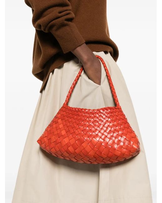 Dragon Diffusion Rosanna Woven Braided Tote Bag in Red | Lyst