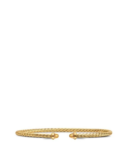 David Yurman White Micro Cablespira Flex Bracelet