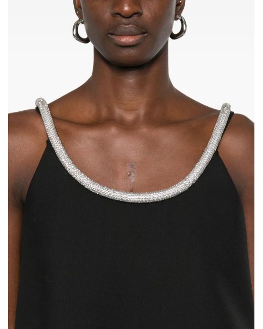 Rohe Black A-Line Appliqué-Detail Top