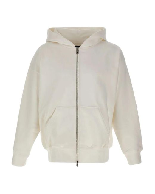 Purple Brand ジップアップ スウェットパーカー White