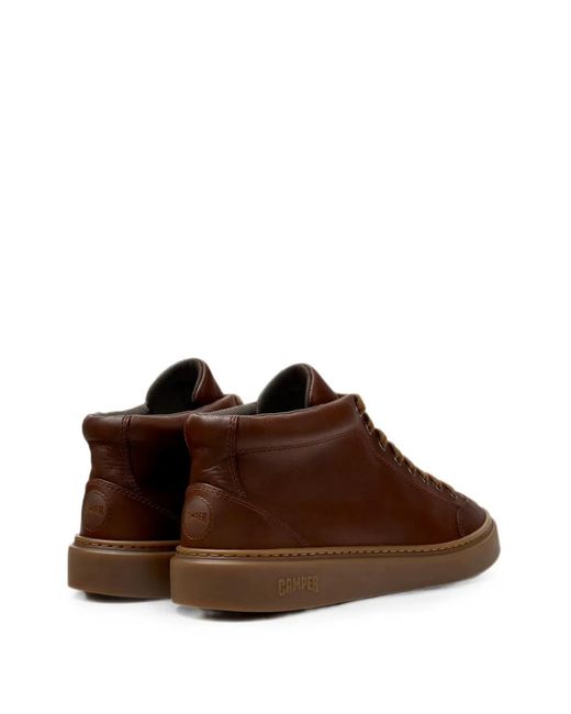 Camper Brown Runner Twentyfive Leather Sneakers for men