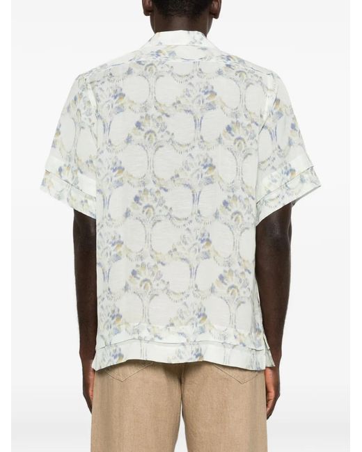 Wales Bonner White Chemise À Manches Courtes for men