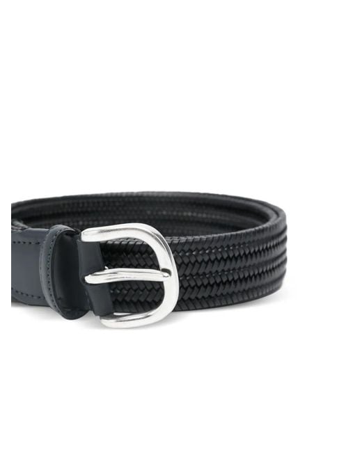 Eraldo Black Woven Belt for men