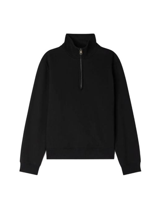 Sandro Black Cotton Sweatshirt for men