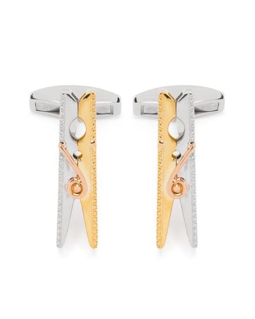 Gemelli Mayfair Peg di Tateossian in White da Uomo