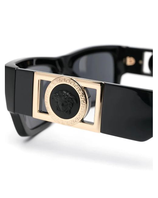 Versace Black Square-Frame Sunglasses