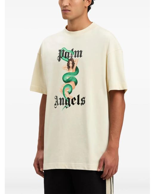 Palm Angels Natural T-Shirts And Polos for men