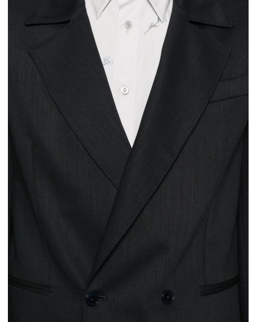 Costumein Black Donatien Double-Breasted Blazer for men