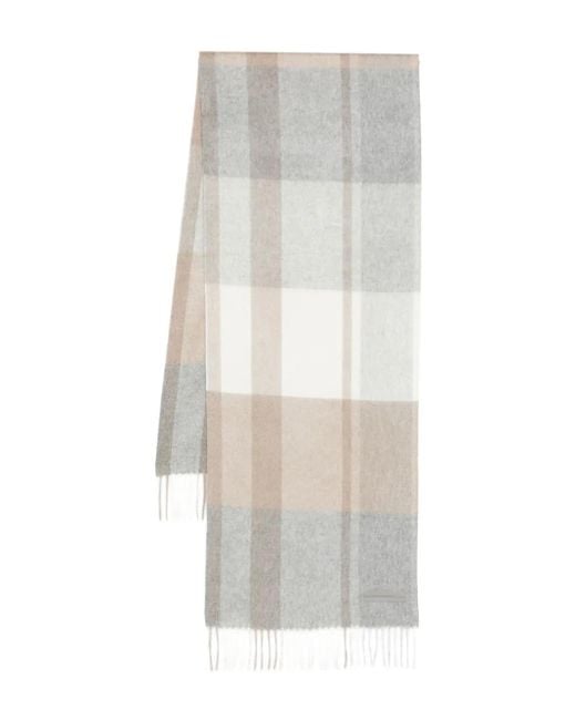 Pañuelo a cuadros Zegna de hombre de color White