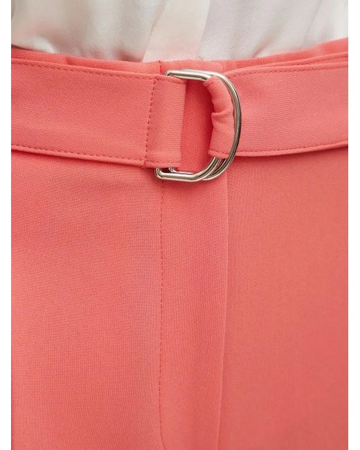 Boss Pink Belted Pleated Trousers