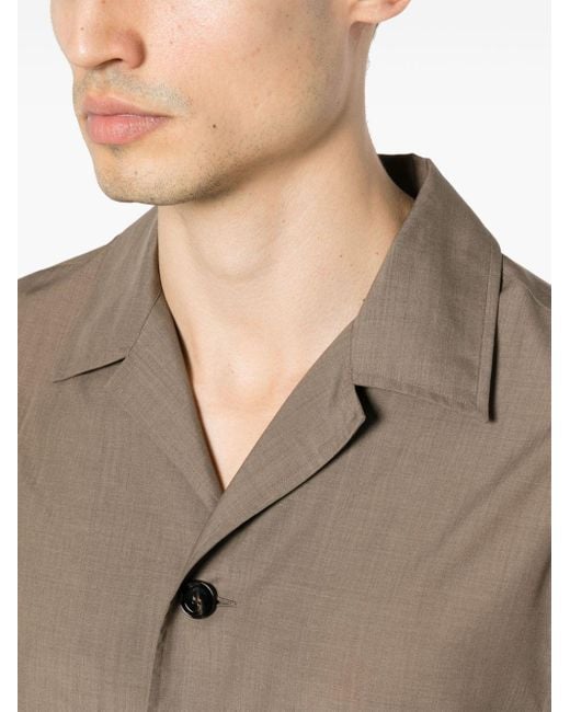 Brioni Brown Short-sleeve Shirt for men