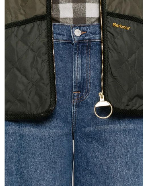 Vaqueros de talle alto 7 For All Mankind de color Blue